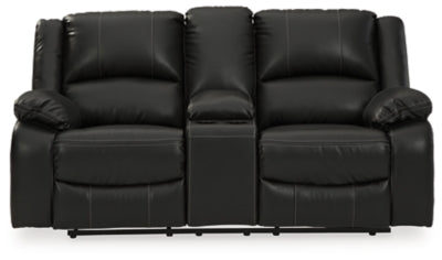 Calderwell Power Reclining Loveseat with Console