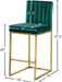 Giselle Velvet Stool - Sterling House Interiors