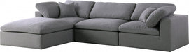 Serena Linen Deluxe Cloud Modular Down Filled Overstuffed Reversible Sectional - Sterling House Interiors