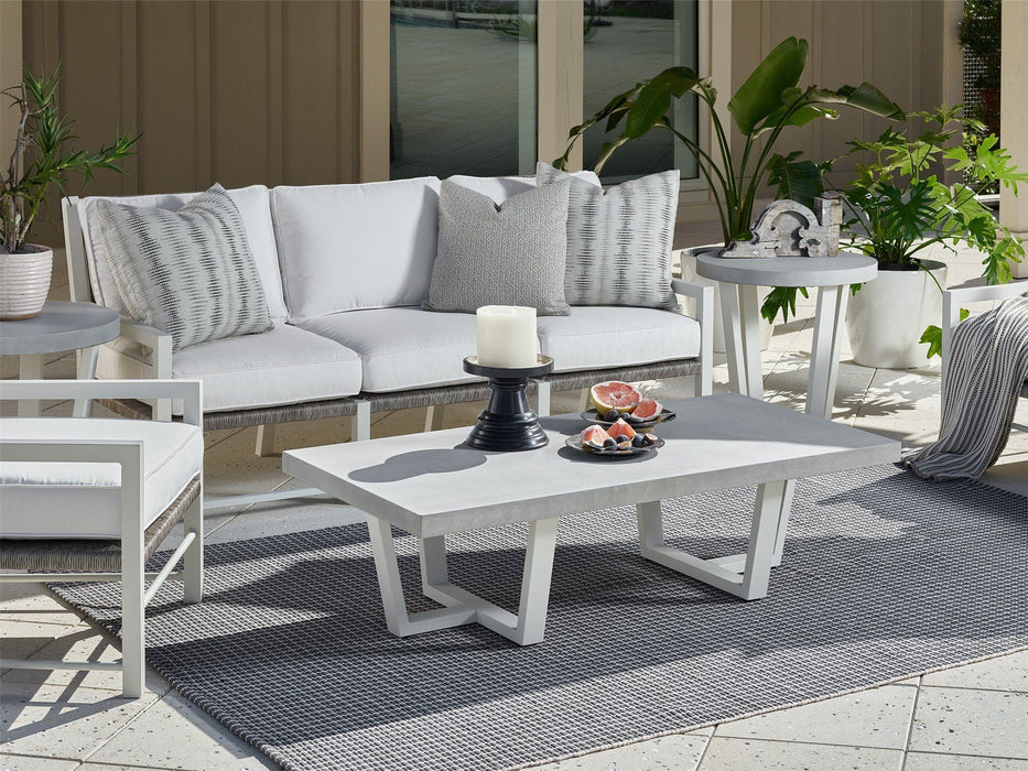 Coastal Living Outdoor South Beach Cocktail Table Pearl Silver