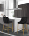 Karina Black Velvet Stool - Sterling House Interiors