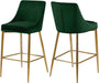 Karina Black Velvet Stool - Sterling House Interiors