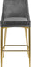 Karina Black Velvet Stool - Sterling House Interiors