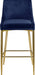 Karina Black Velvet Stool - Sterling House Interiors