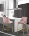 Karina Black Velvet Stool - Sterling House Interiors