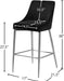 Karina Black Velvet Stool - Sterling House Interiors