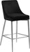 Karina Black Velvet Stool - Sterling House Interiors
