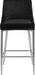 Karina Black Velvet Stool - Sterling House Interiors