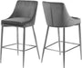 Karina Black Velvet Stool - Sterling House Interiors