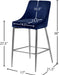 Karina Black Velvet Stool - Sterling House Interiors