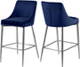 Karina Black Velvet Stool - Sterling House Interiors