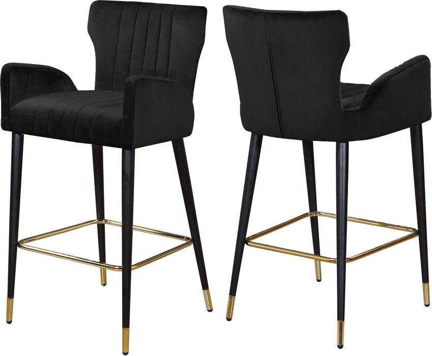 Luxe Velvet Stool - Sterling House Interiors