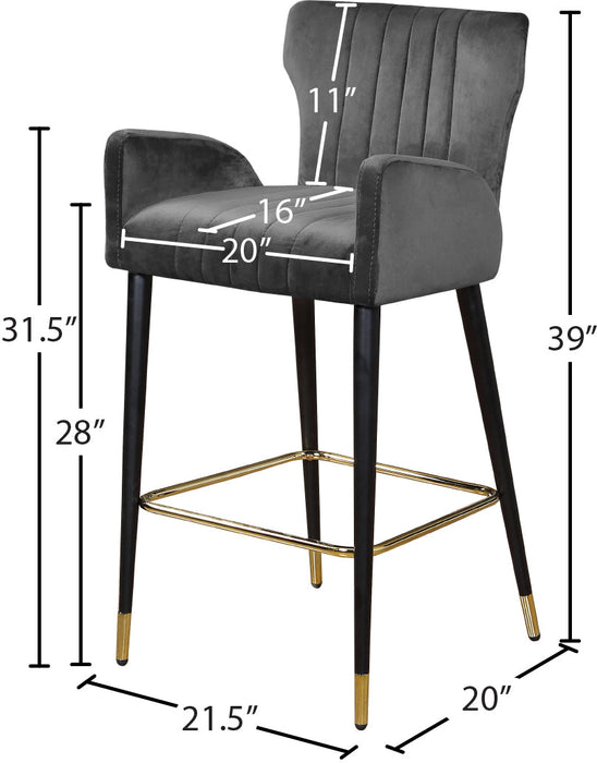 Luxe Velvet Stool - Sterling House Interiors