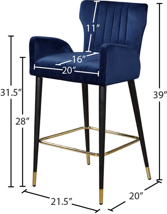 Luxe Velvet Stool - Sterling House Interiors