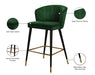 Cassie Velvet Stool - Sterling House Interiors