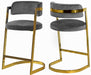 Stephanie Velvet Stool - Sterling House Interiors