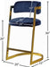 Stephanie Velvet Stool - Sterling House Interiors