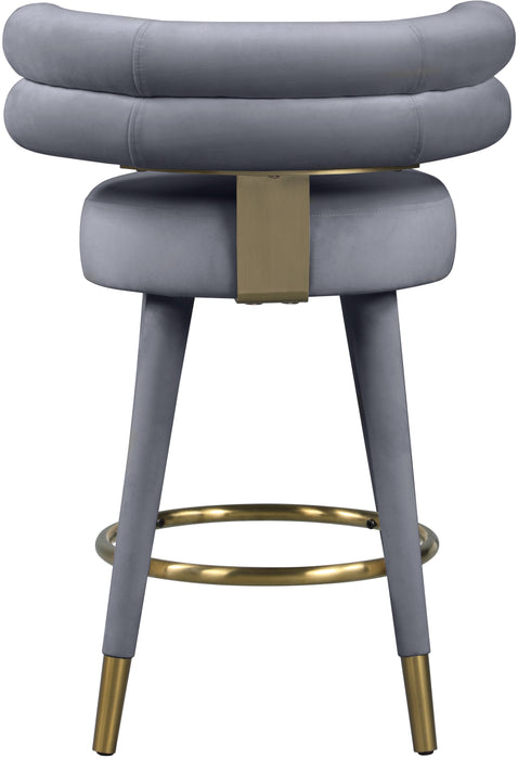 Fitzroy Velvet Counter Stool - Sterling House Interiors