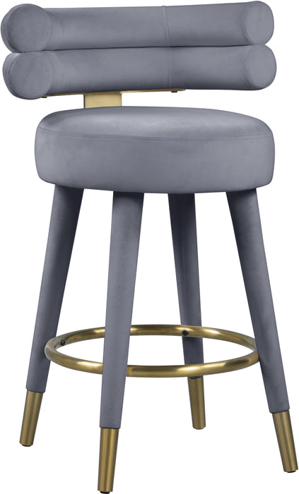 Fitzroy Velvet Counter Stool - Sterling House Interiors