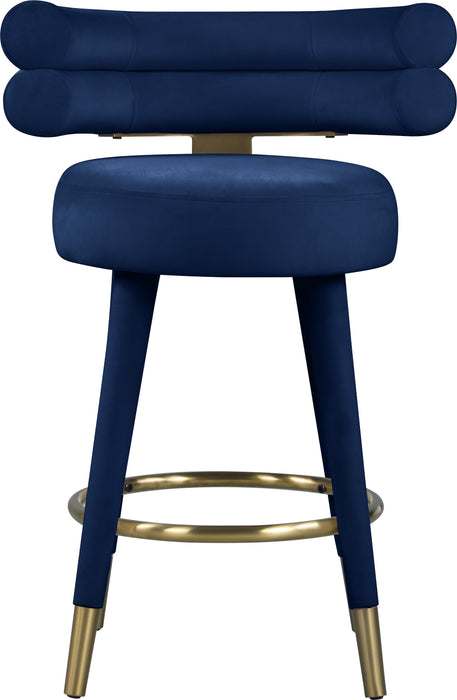 Fitzroy Velvet Counter Stool - Sterling House Interiors