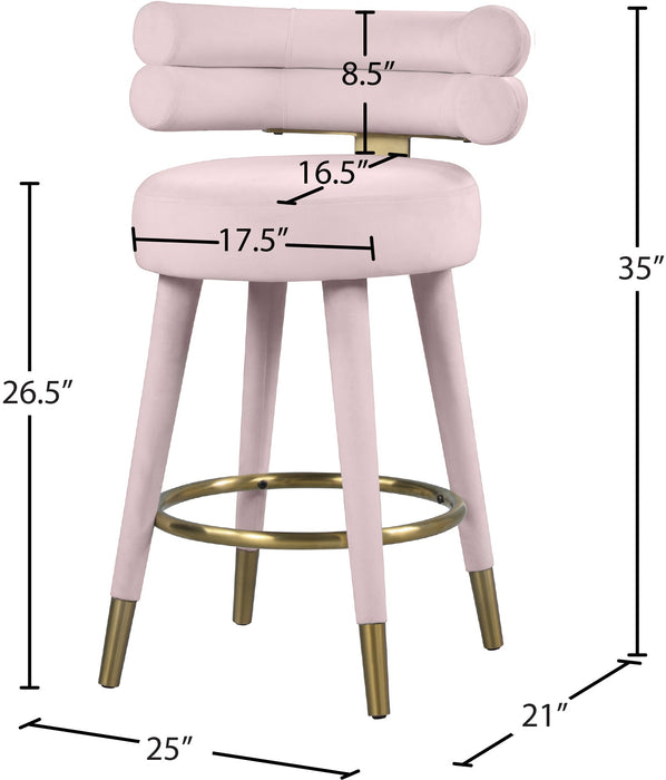 Fitzroy Velvet Counter Stool - Sterling House Interiors