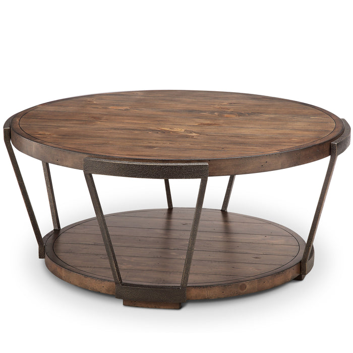 Yukon Round Cocktail Table (With Casters)