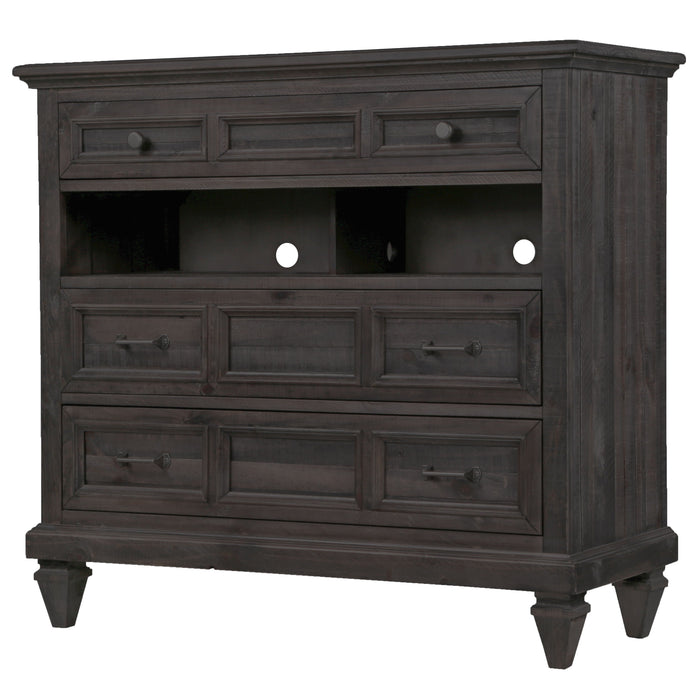 Calistoga 3 Drawer Media Chest In Weathered Charcoal