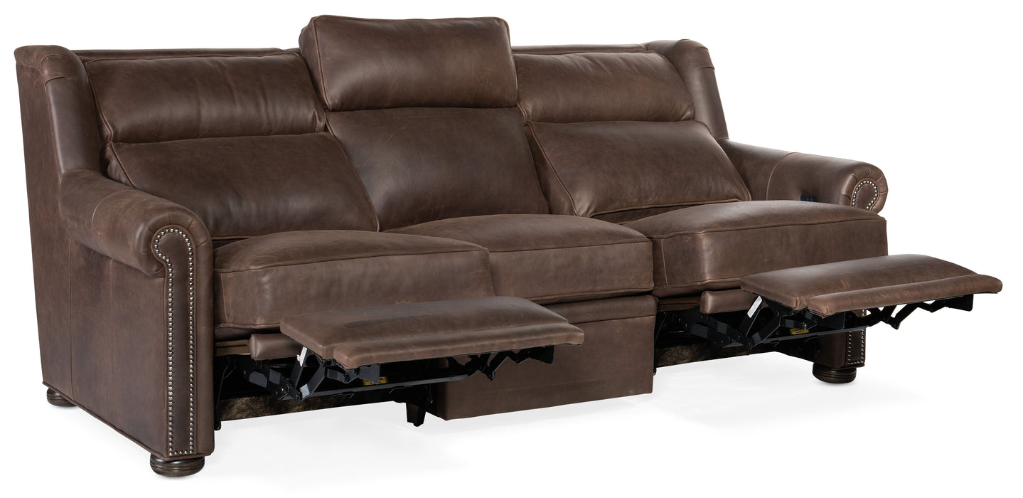 Reece Sofa L And R Full Recline With Articulating Headrest Two Pc Back