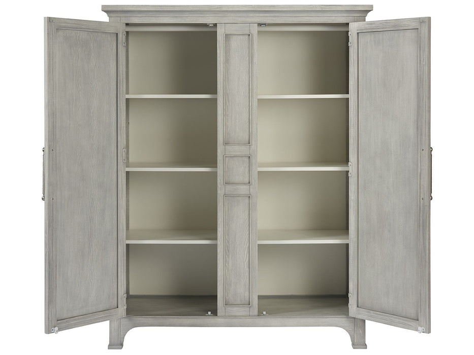 Escape Wide Utility Cabinet Pearl Silver
