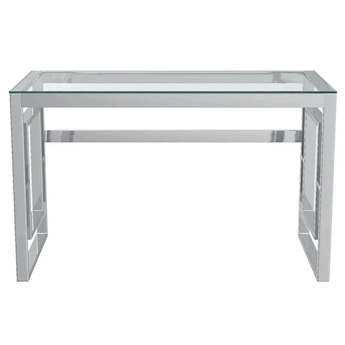 Eros Desk in Silver - Furniture Depot
