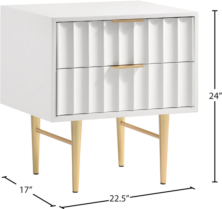 Modernist Gloss Night Stand - Sterling House Interiors