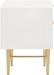 Modernist Gloss Night Stand - Sterling House Interiors