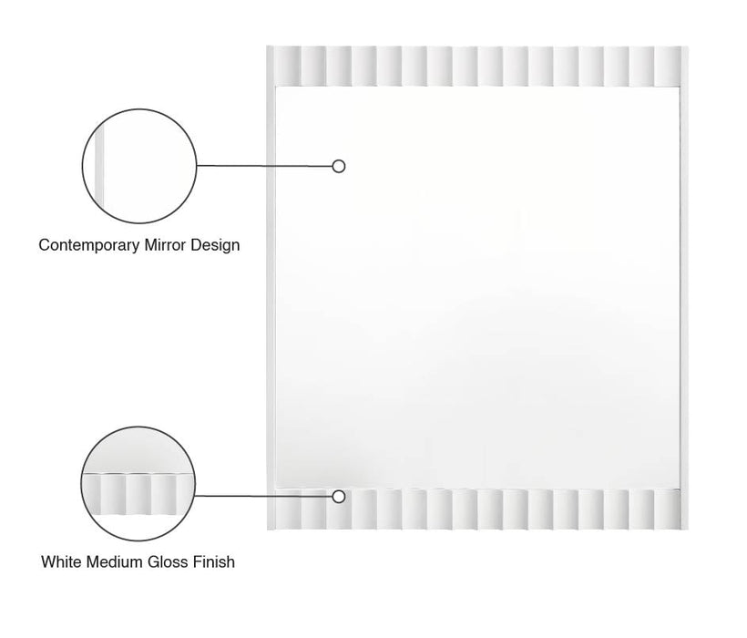 Modernist Gloss Mirror - Sterling House Interiors