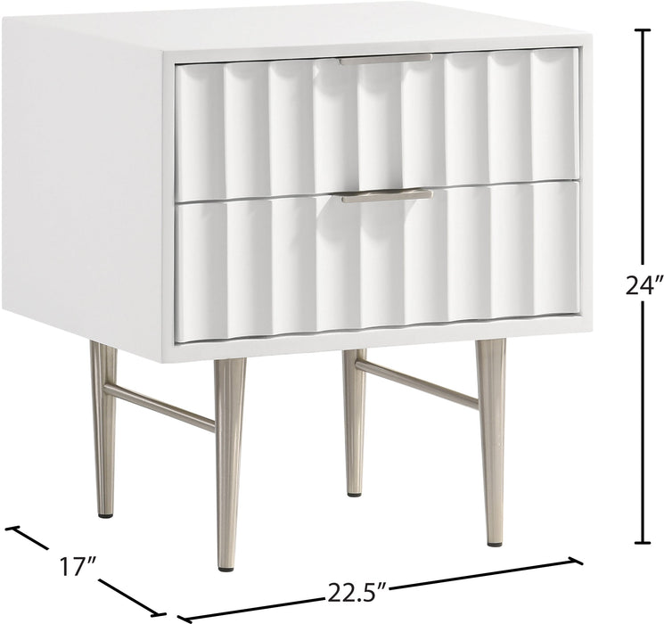 Modernist Gloss Night Stand - Sterling House Interiors