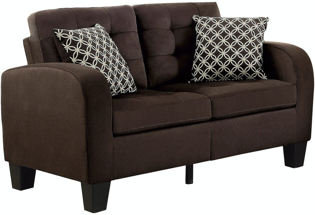 Sinclair Love Seat - Chocolate