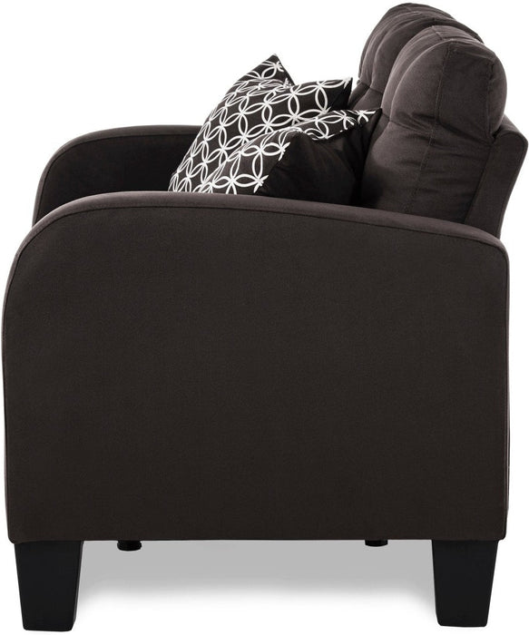 Sinclair Love Seat - Chocolate