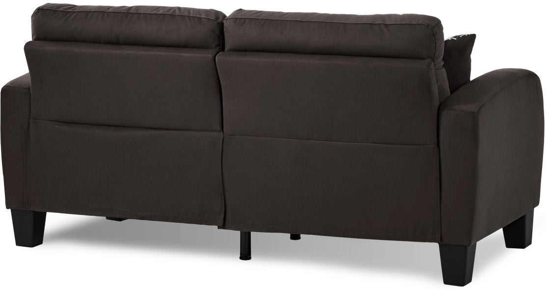 Sinclair 2pc Set Sofa, Love - Chocolate