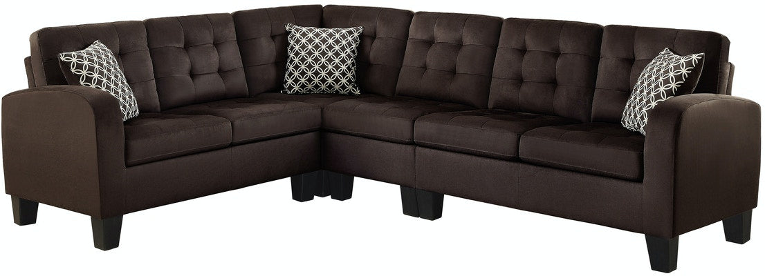 Sinclair Reversible Sectional - Chocolate