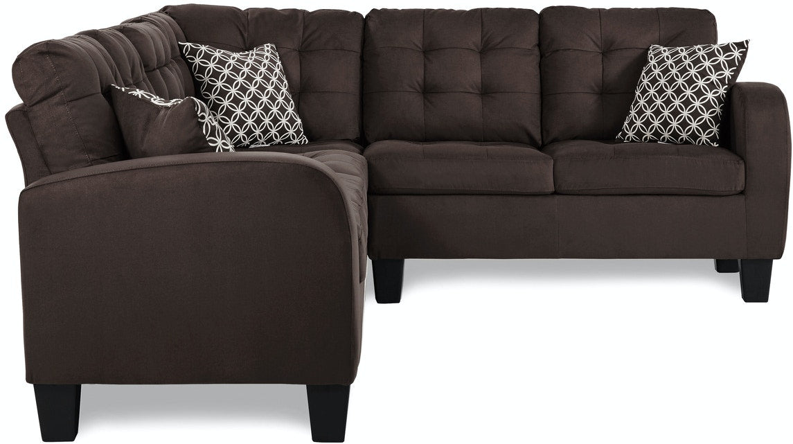 Sinclair Reversible Sectional - Chocolate