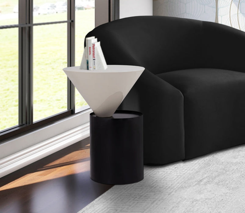 Alora Black End Table - Sterling House Interiors