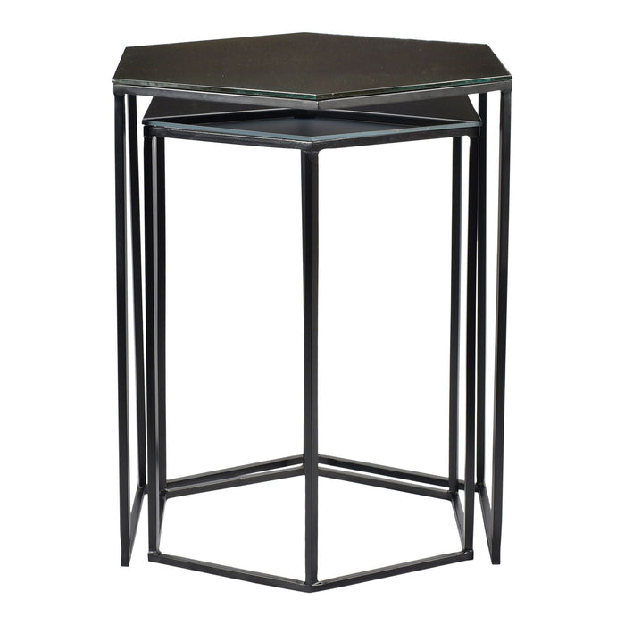 Polygon Accent Tables (set Of 2) Black