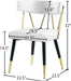 Rheingold White Faux Leather Dining Chair - Sterling House Interiors