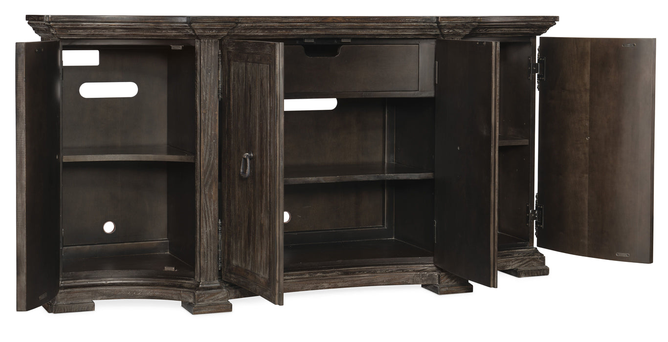 Traditions 1-Drawers 3-Shelves Buffet Dark Brown