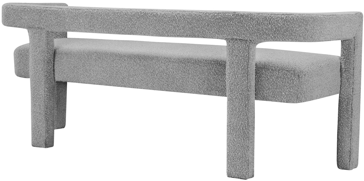 Athena Boucle Fabric Bench - Sterling House Interiors