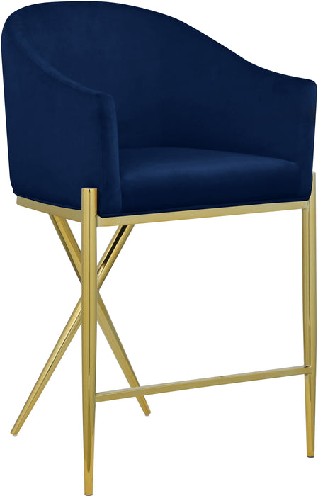 Xavier Velvet Counter Stool - Sterling House Interiors