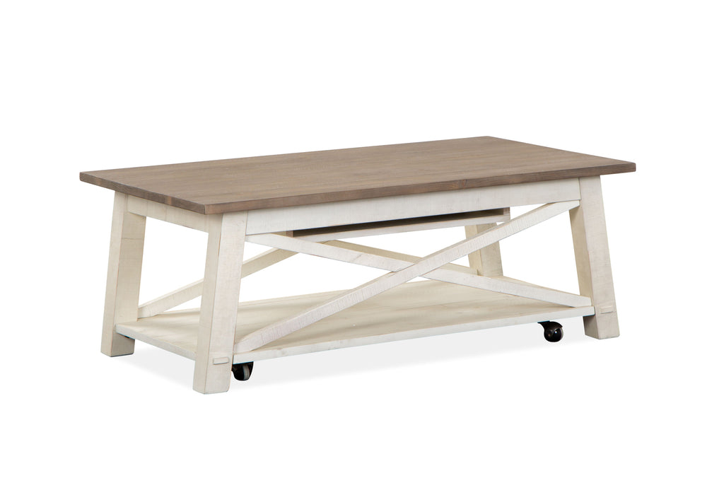 Sedley Lift Top Storage Cocktail Table (With Casters)