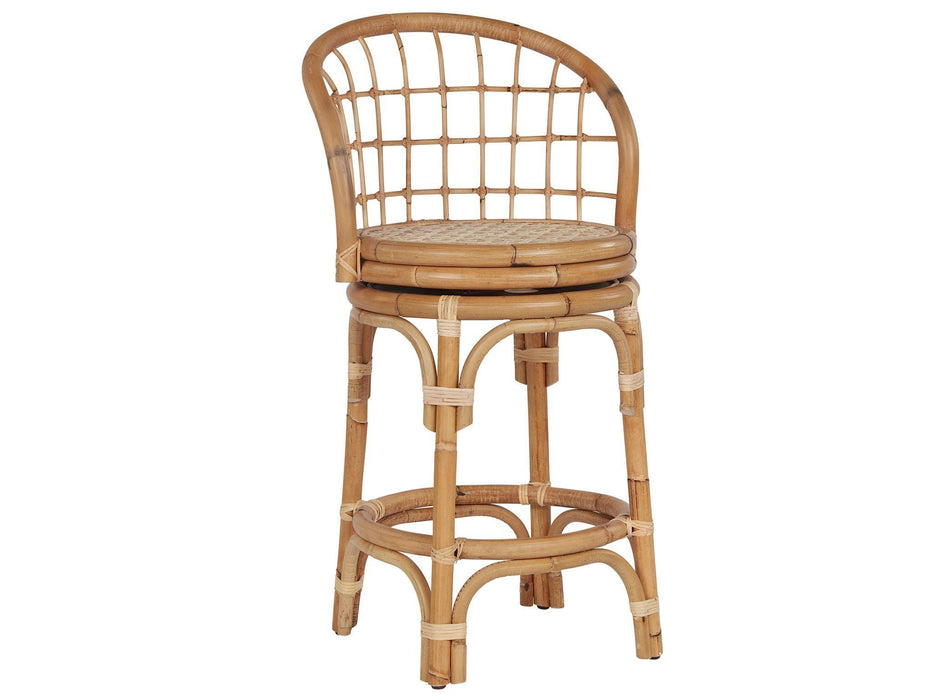 Getaway Rattan Counter Stool Light Brown