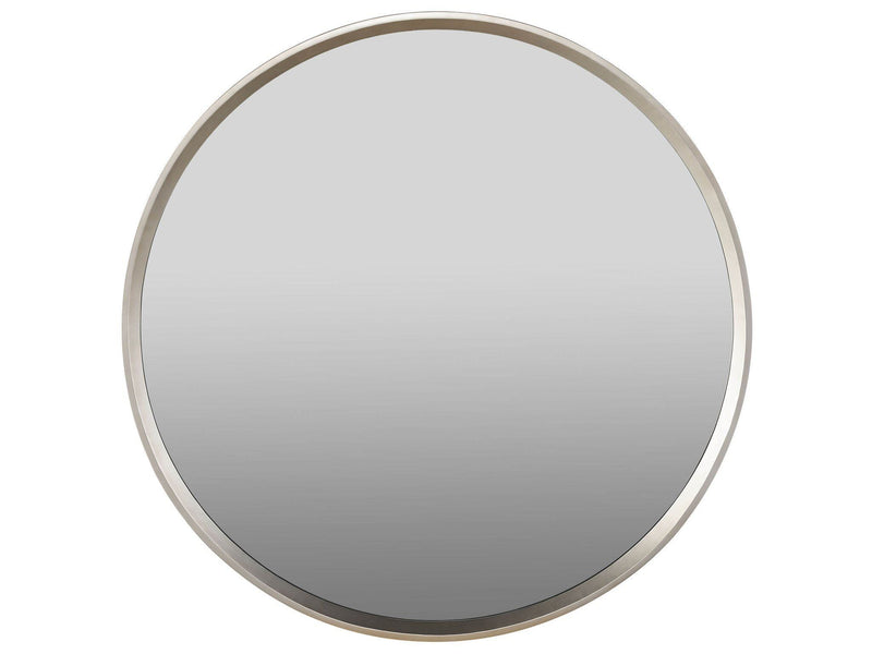 Nomad Round Mirror Pearl Silver