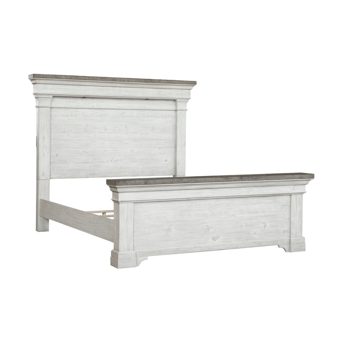 Valley Ridge Panel Bed White