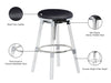 Venus Faux Leather Adjustable Stool - Sterling House Interiors
